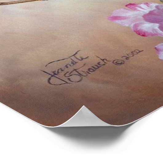 "Blauwvogels" UV Canvas Printes Poster (Hoek)