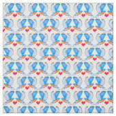 Blauwvogels van de verbinding Geluk Stof (Swatch)