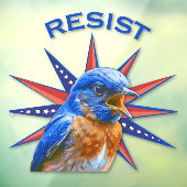 Blauwvogels weerstaan vensterklemming raamsticker (Vel 3)