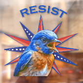 Blauwvogels weerstaan vensterklemming raamsticker (Vel 2)