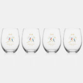 Blauwvogels Wijnglas Zonder Voet (Voorkant)