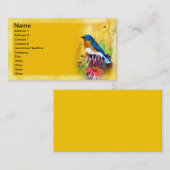 Blauwvogelschilderende Visitekaartjes (Voorkant / Achterkant)