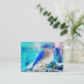 Blauwvogelsoorten visitekaartjes (Staand voorkant)