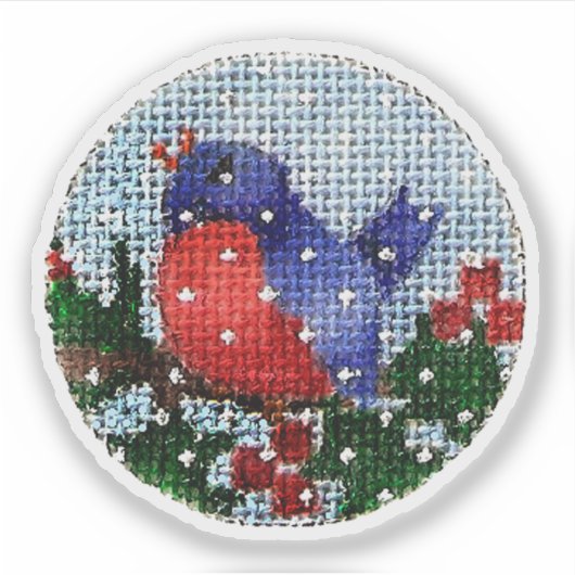 BlauwvogelSticker Sticker (Voorkant)