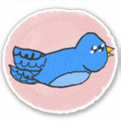BlauwvogelSticker Sticker (Voorkant)