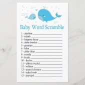 Blauwwalvis Baby word scramble game (Voorkant)