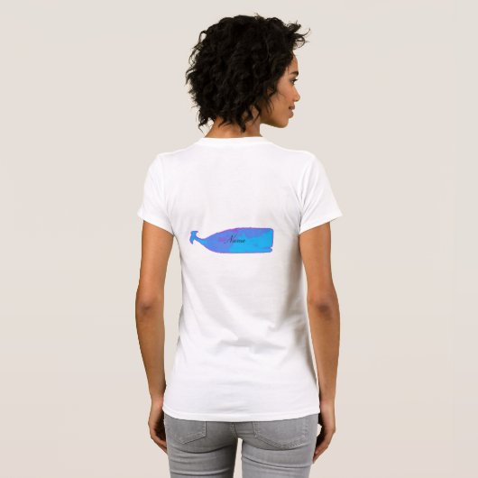 Blauwwalvispeul T-shirt (Achterkant volledig)