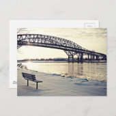 Blauwwaterbrug in Sarnia, Ontario Briefkaart (Voorkant / Achterkant)