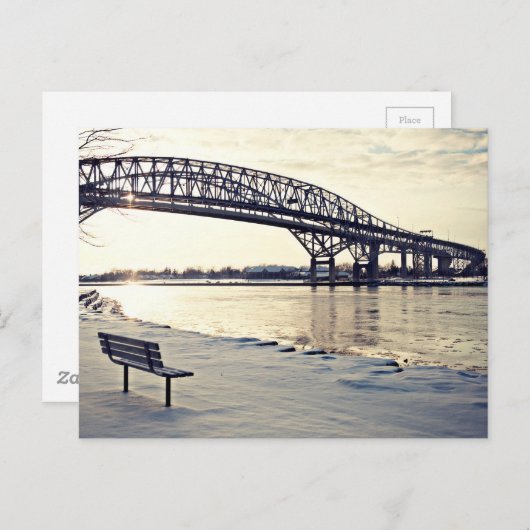 Blauwwaterbrug in Sarnia, Ontario Briefkaart (Voorkant / Achterkant)