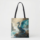 blauwwaterdraak tote bag (Voorkant)