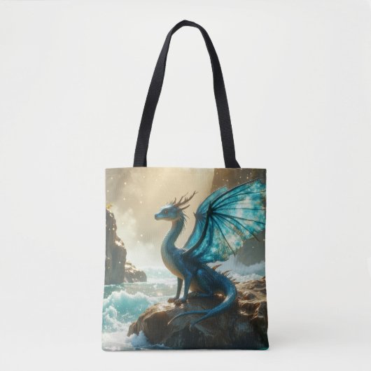 blauwwaterdraak tote bag (Voorkant)