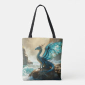 blauwwaterdraak tote bag (Achterkant)