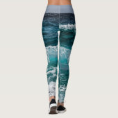 Blauwwatergolven leggings (Achterkant)
