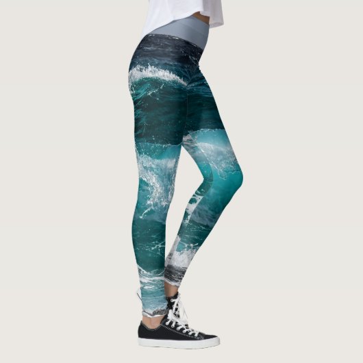 Blauwwatergolven leggings (Rechts)