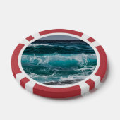 Blauwwatergolven Poker Chips (Enkel)