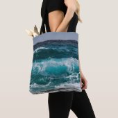 Blauwwatergolven Tote Bag (Dichtbij)
