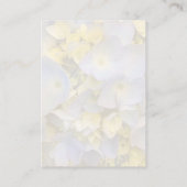 Blauwwaterhydrangea Feminine Visitekaartjes (Achterkant)