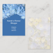 Blauwwaterhydrangea Feminine Visitekaartjes (Voorkant / Achterkant)