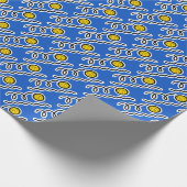 Blauwwaterpolorsporten kerstpapier cadeaupapier (Hoek)