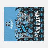 Blauwwaterpootvis 🤽 ♀️ Sport in Fleece Blanket (Voorkant (Horizontaal))