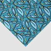 Blauwweefselbladeren Tissuepapier (Detail)