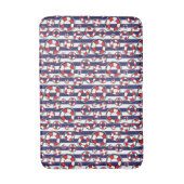 Blauwwitstrand van het meer badmat (Voorkant Verticaal)