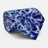 Blauwwitte en Paarse zenuwstelselverbindingen Stropdas (Opgerold)