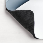 Blauwwitte golven Mousepad Muismat (Hoek)