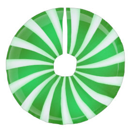 Blauwwitte peppermint Swirl-kerstboomrok Imitatie Linnen Kerstboom Kleed