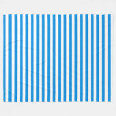 Blauwwitte streep Elegant Sjabloon Modish Fleece Deken (Voorkant (Horizontaal))