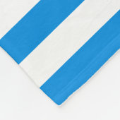 Blauwwitte streep Elegant Sjabloon Modish Fleece Deken (Hoek)