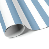 blauwwitte streep patroon cadeaupapier (Rol Hoek)