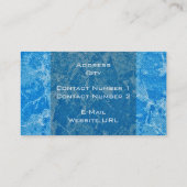 Blauwwitte textuur Visitekaartje (Achterkant)