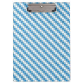 Blauwwitte vierkanten achtergrond klembord (Voorkant)