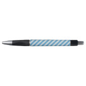Blauwwitte vierkanten achtergrond pen (Voorkant)
