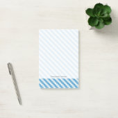 Blauwwitte vierkanten achtergrond post-it® notes (Kantoor)
