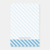 Blauwwitte vierkanten achtergrond post-it® notes (Voorkant)