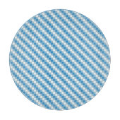 Blauwwitte vierkanten achtergrond snijplank (Voorkant)