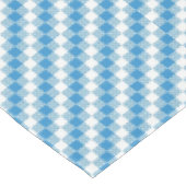 Blauwwitte vierkanten achtergrond tafelkleed (Gekanteld)