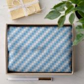 Blauwwitte vierkanten achtergrond tissuepapier (Geschenk)