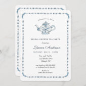 Blauwwitte Vrijgezellenfeest Kaart (Voorkant / Achterkant)