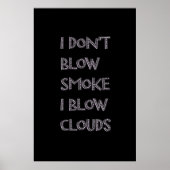 Blauwwolken Premium-tapePosters Poster (Voorkant)