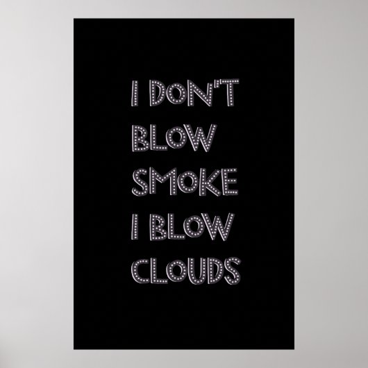 Blauwwolken Premium-tapePosters Poster (Voorkant)