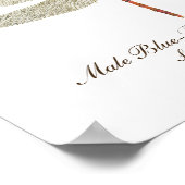 Blauwzijdige Meadowhawk Dragonfly art Poster (Hoek)