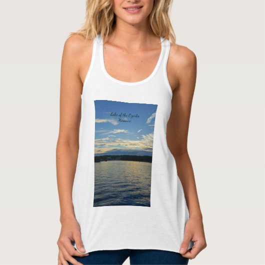 Blauwzonnesmeer van Ozarks Tanktop (Voorkant)