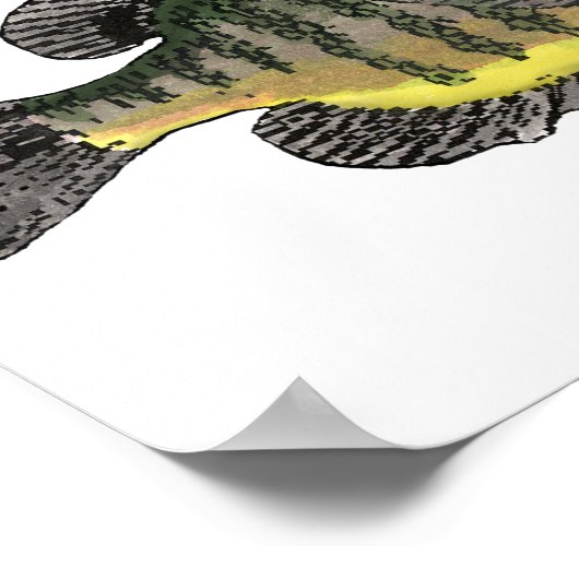 Blauwzonnig Poster (Hoek)