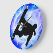 Blauwzwijn Snowstorm Snowboarder Grote Klok (Hoek)