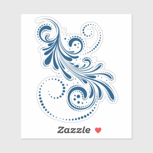 Blauwzwijn Sticker (Vel)