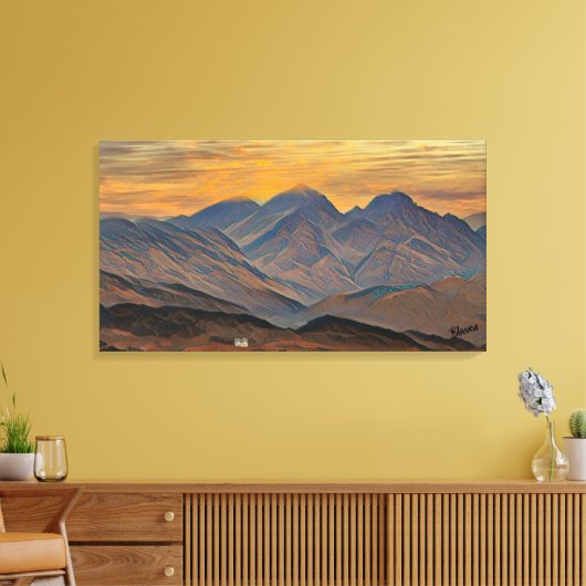 Blaven, eiland Skye, Schotland Canvas Afdruk (Insitu (Woonkamer))