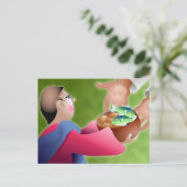 Blaven en vissen briefkaart (Staand voorkant)